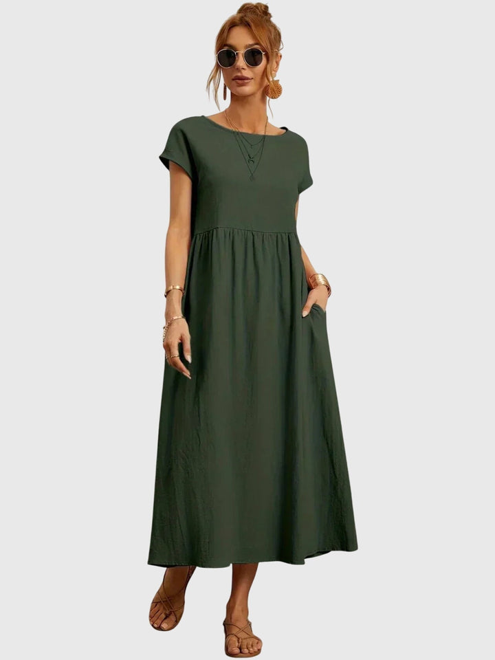 Viviane | Robe maxi légère avec poches