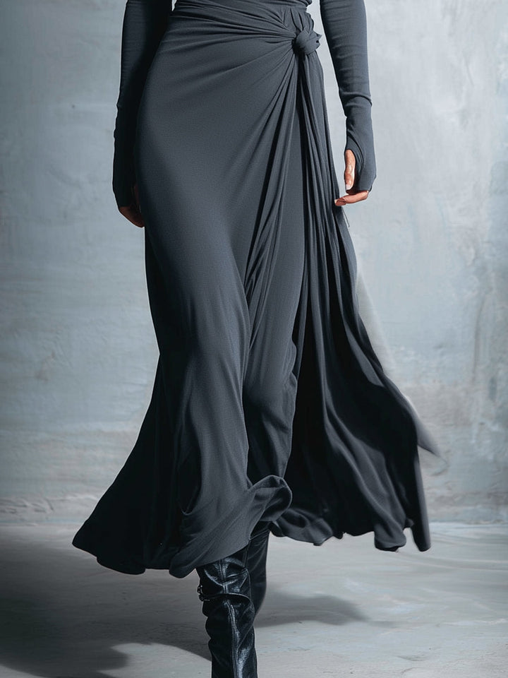 Gabriella – Long dress with side knot