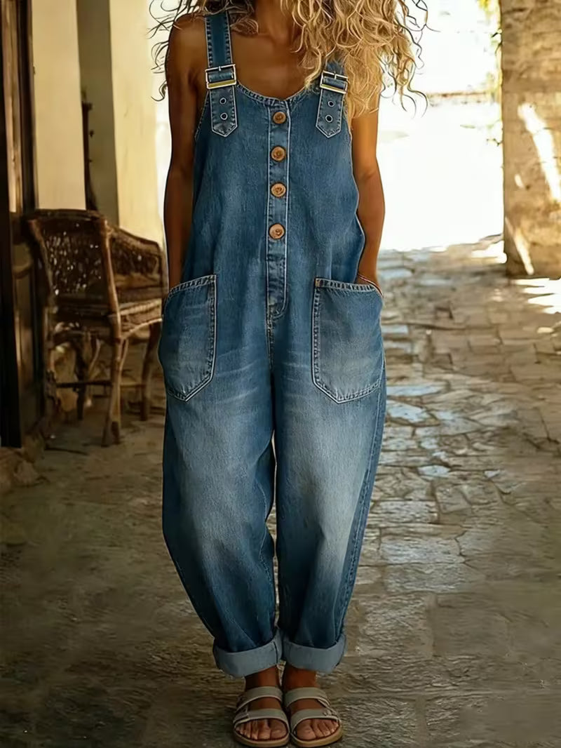 Éliane | Salopette ample en denim