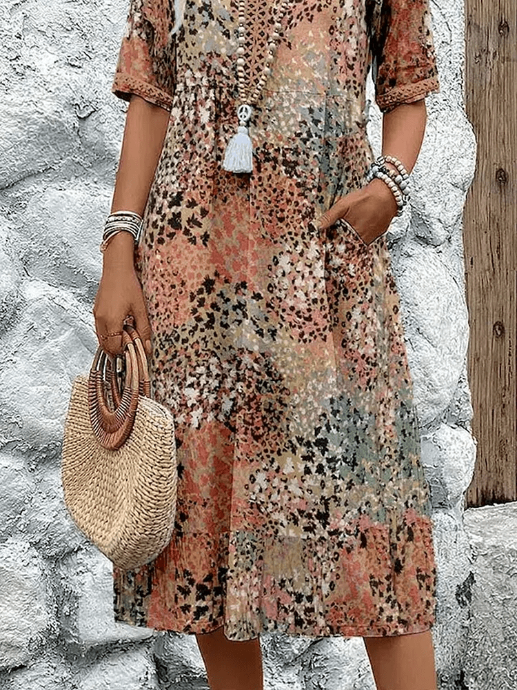 SKYLER | OCEAN BREEZE MIDI DRESS