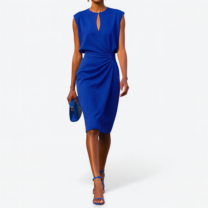 Ariane | Robe midi drapée élégante