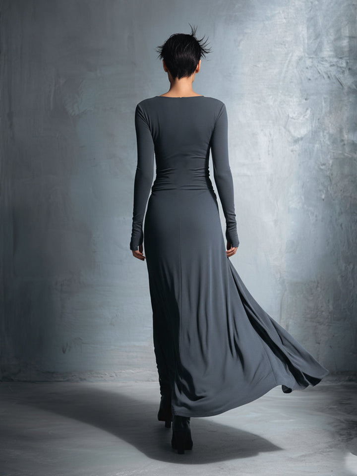Gabriella – Long dress with side knot