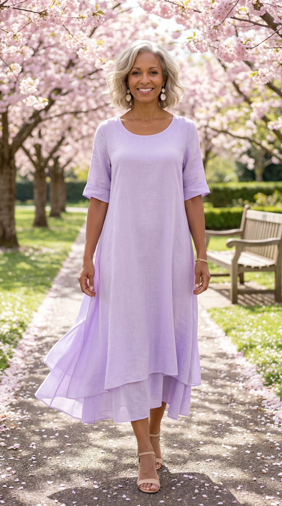 Aria | Robe maxi fluide à volants