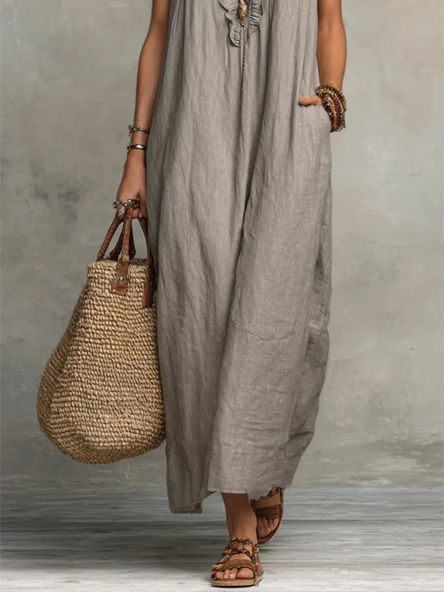 Josette | Elegant Ruffle Maxi Dress